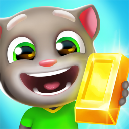 Talking Tom Gold Run 끝없는 달리기 게임 로고